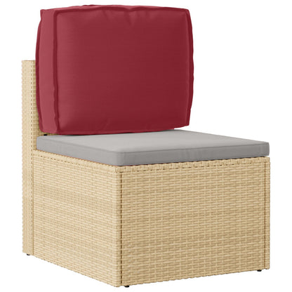 Outdoor Kussen Polyester Middelgroot Wijnrood