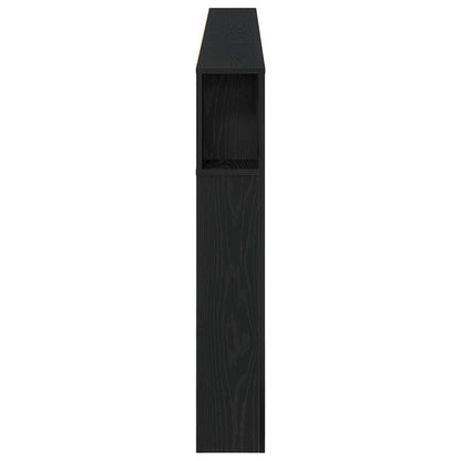 Hoofdbord Kast Zwart Eiken 220X18,5X104,5 Cm
