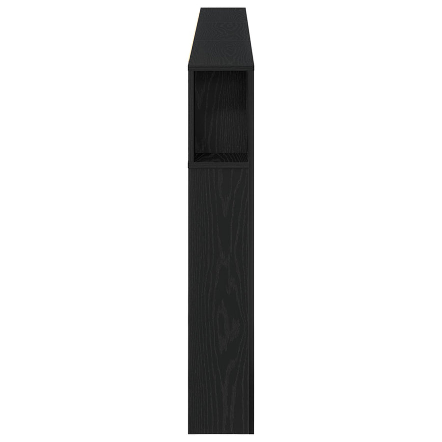 Hoofdbord Kast Zwart Eiken 220X18,5X104,5 Cm