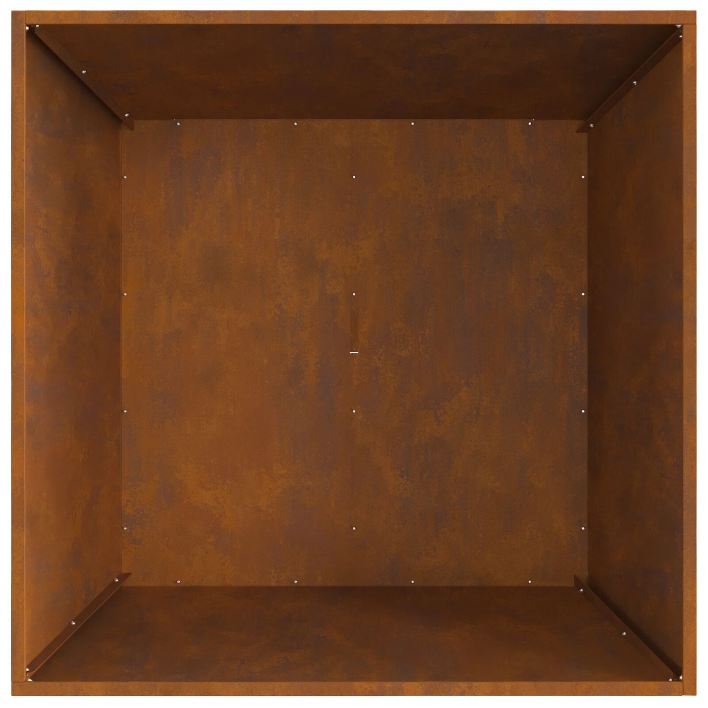 Vuurkorf Vierkant Weerbestendig Staal 80 x 80 x 40 cm Verwerend staal/Bruin
