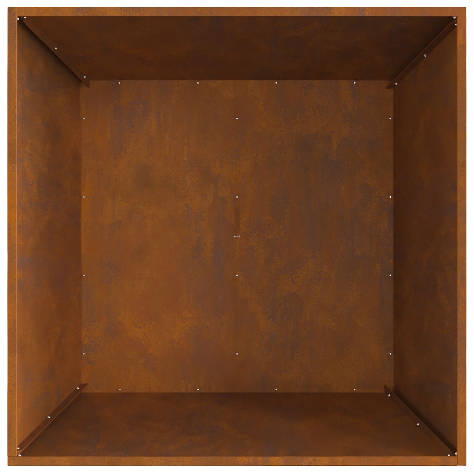 Vuurkorf Vierkant Weerbestendig Staal 80 x 80 x 40 cm Verwerend staal/Bruin
