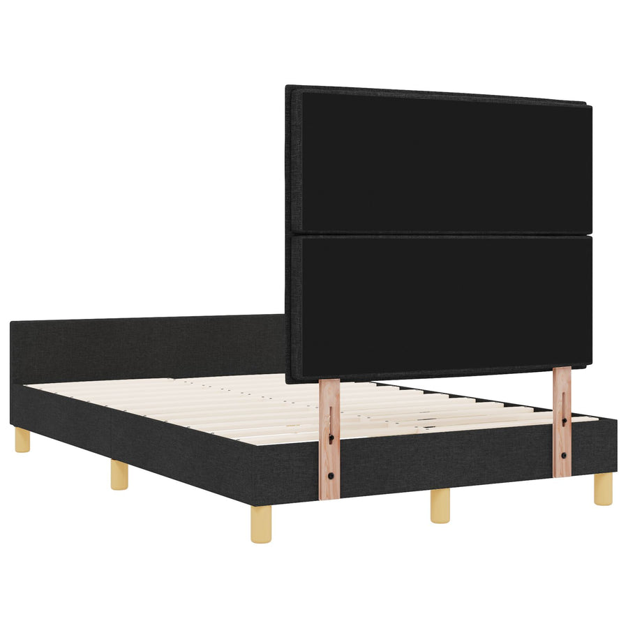 Bedframe Donkerbruin 120X190 Cm Stof Crème