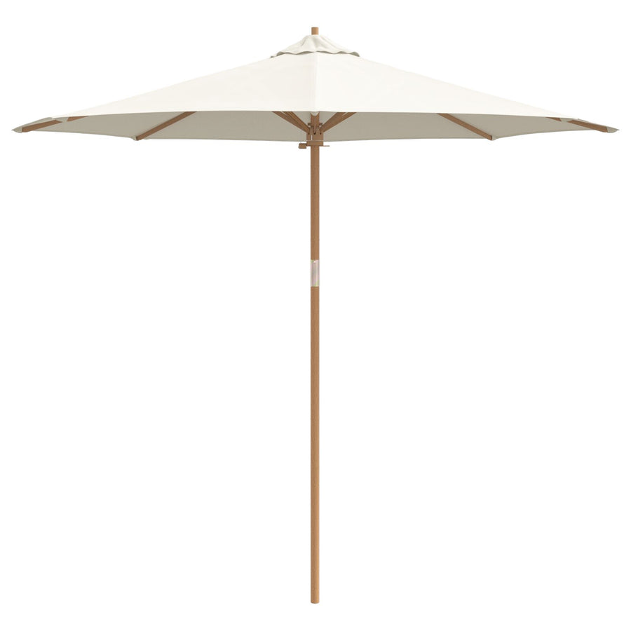 Tuinparasol 270X260 Cm Bamboe 270 x 270 x 260 cm Crème wit