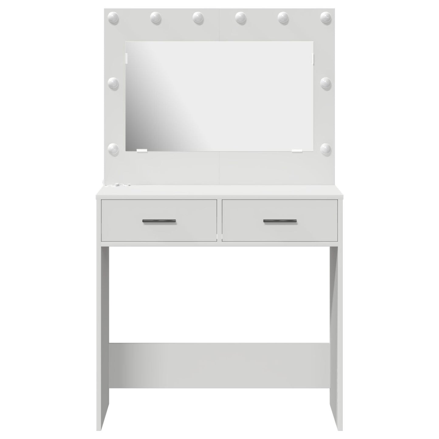 Kaptafel Met Led Lichten - , Wit 78,5 x 41 x 135 cm