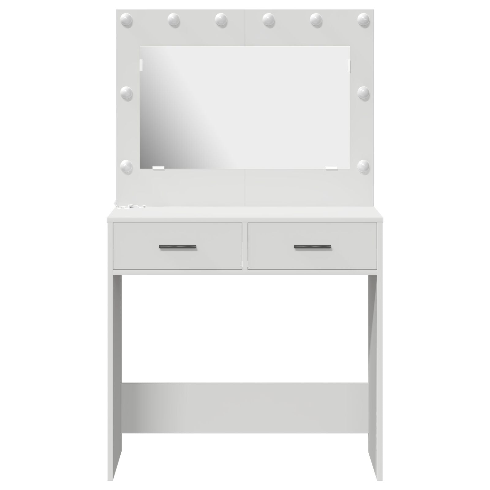 Kaptafel Met Led Lichten - , Wit 78,5 x 41 x 135 cm