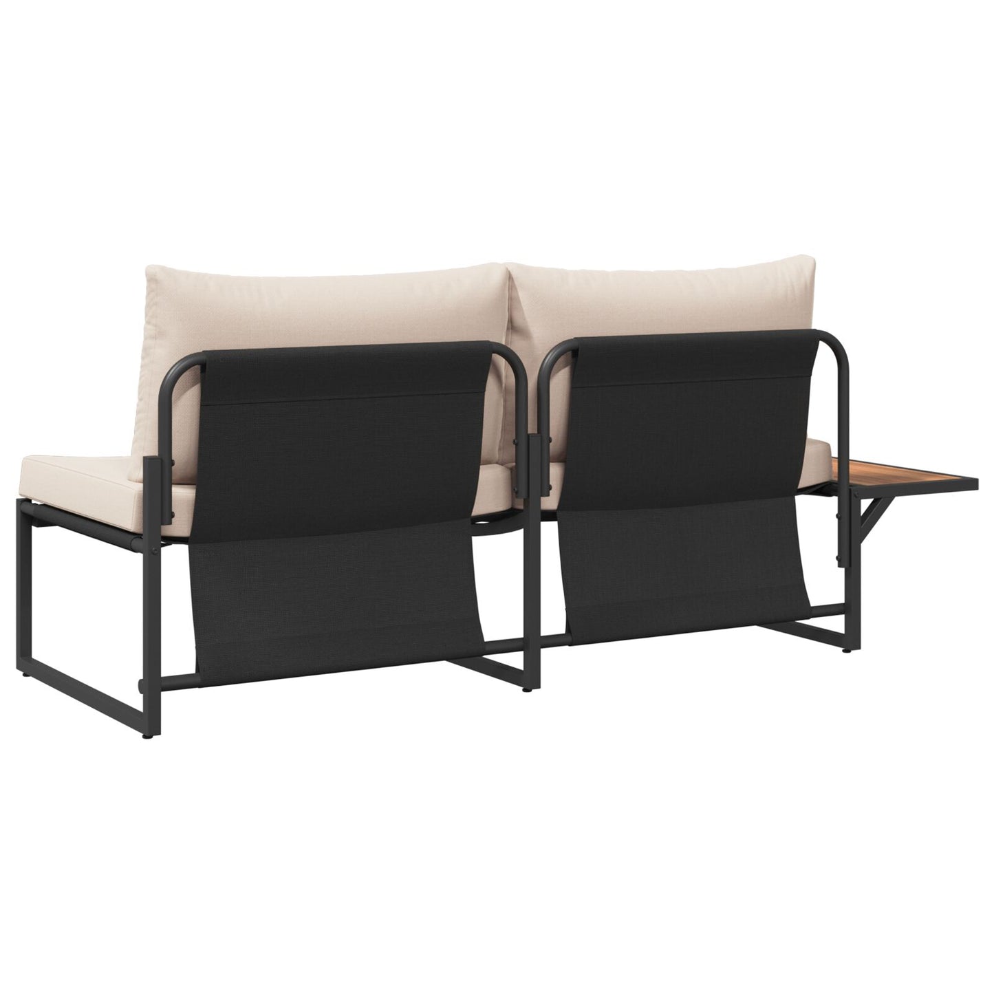 2-Zits Tuinbank Met Kussens Taupe