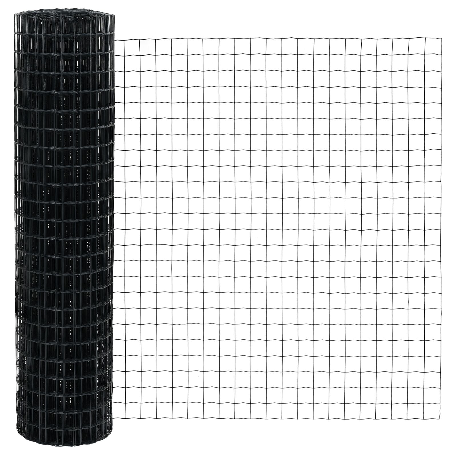 Tuinhek Set Set Van 2 Grijs Gepoedercoat Staal 10 X 1 M