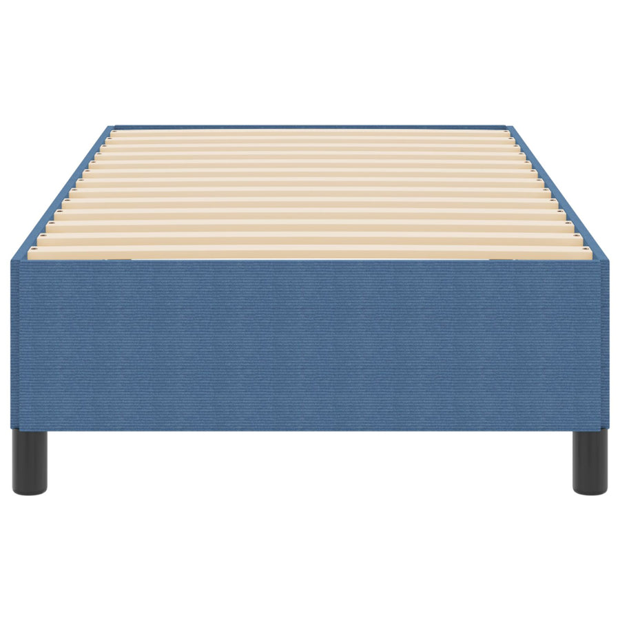 Bed Frame Corduroy Stof Blauw 90 x 200 cm