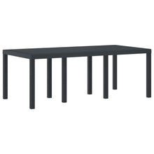 Tuinstafel 200X100X73 Cm Poly Rattan Anthraciet 2 m