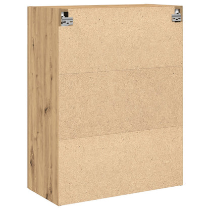 Wandkast Met Glazen Deuren Artisan Eiken 69,5X34X90 Cm
