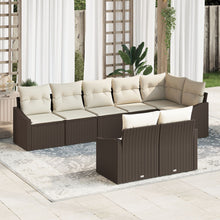 Tuin Sofa Set 8-Delige Set Crème, Bruin