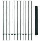 Fence with Pole Green 1.5 x 25 m Steel