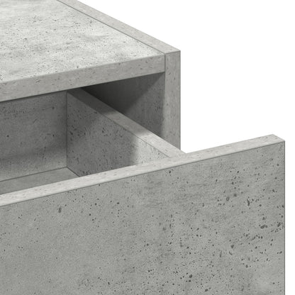 Wand Kaptafel 60 x 40 x 70 cm Beton grijs zonder LED