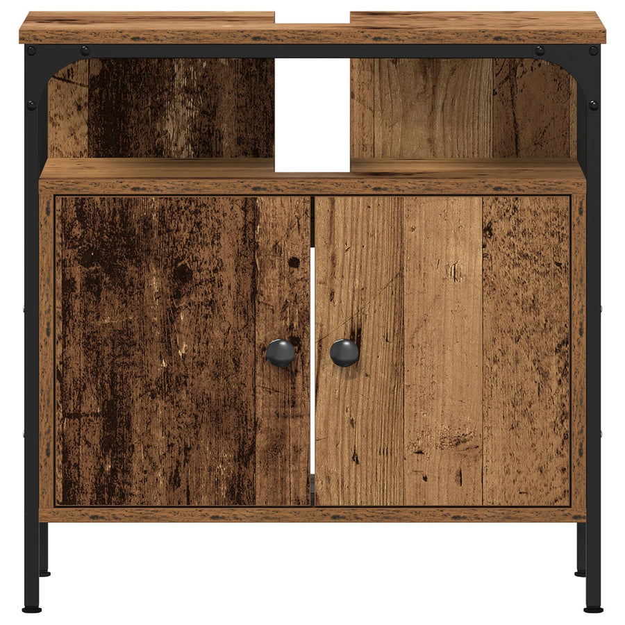 2-Delige Badkamermeubelset Oud Hout Gefabriceerd Hout Oude hout