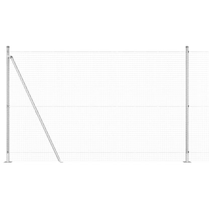 Hekpostset Set Van 2 Verzinkt Staal 10 X 1.5 M Duurzaam Gegalvaniseerd Staal