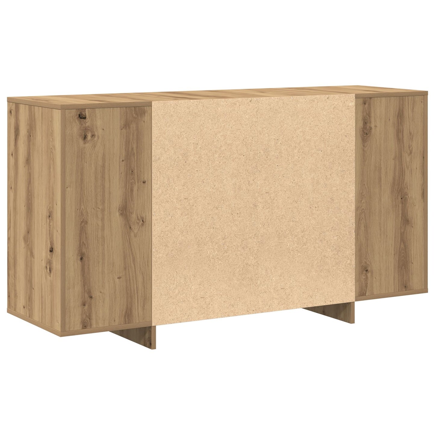 Eiken Dressoir Artisan Eiken Hout Composiet 135 X 41 X 75 Cm