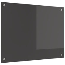 Keuken Achterwand In - 80X60X0.6 Cm Gehard Glas Donkergrijs 80 x 60 cm