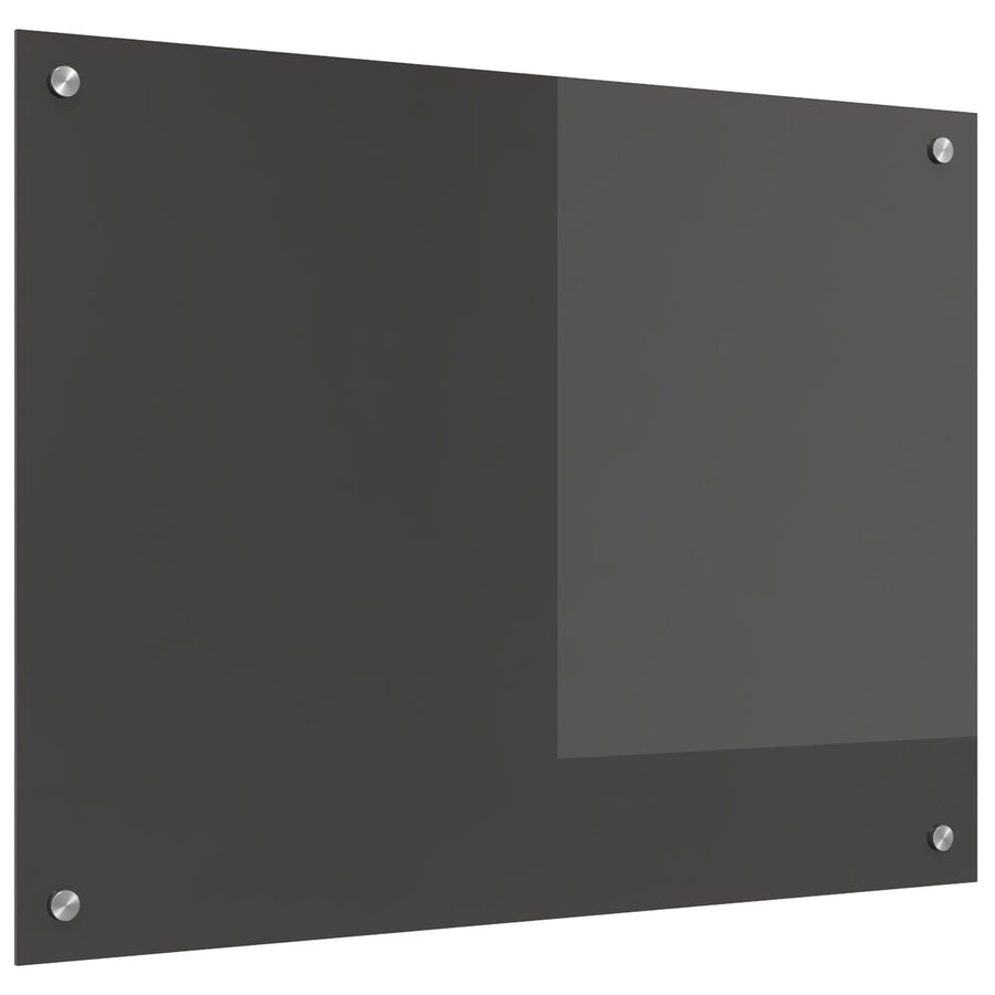 Keuken Achterwand In - 80X60X0.6 Cm Gehard Glas Donkergrijs 80 x 60 cm
