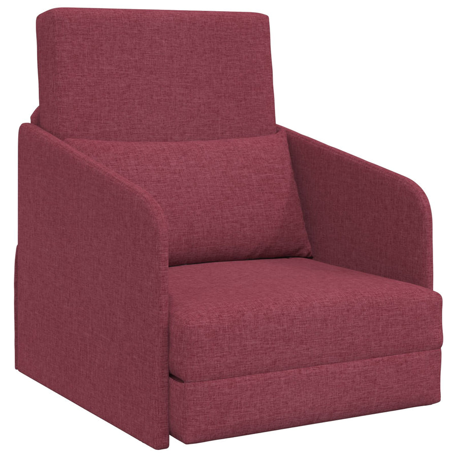 Vloer Sofa Bed 2-In-1 65X80X83 Cm Stof Bordeauxrood