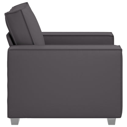 Fauteuil Kunstleder Grijs 59 cm