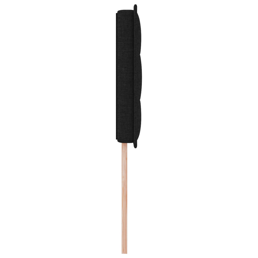 Hoofdbord Lijnen Design Stoffering Zwart 100 cm Laag hoofdbord