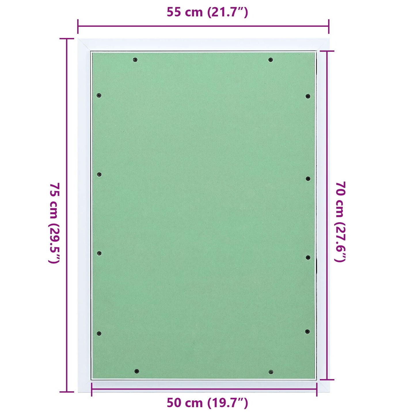 Toegangspaneel Met Aluminium Frame En Plafondplaat 500X700 Mm