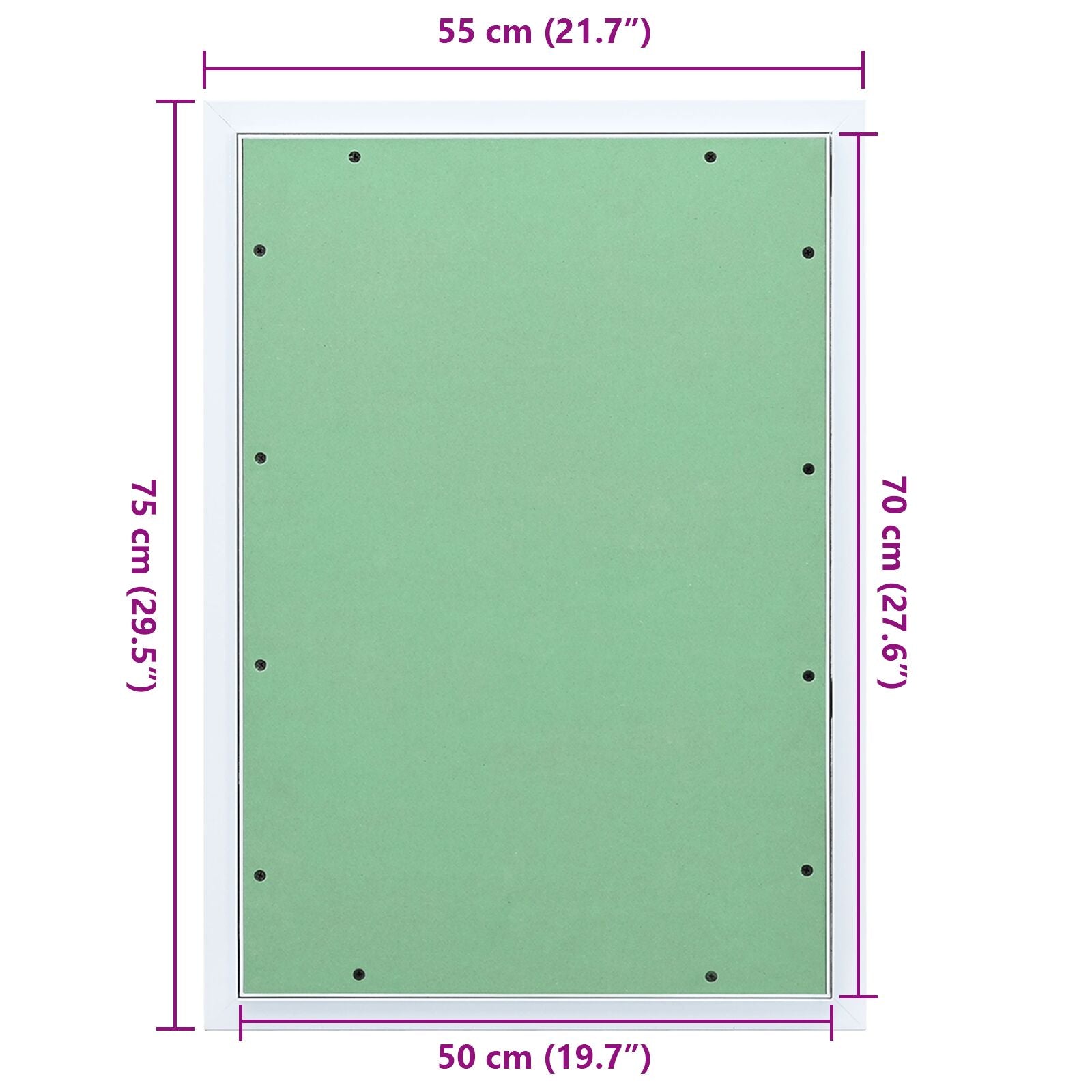 Toegangspaneel Met Aluminium Frame En Plafondplaat 500X700 Mm