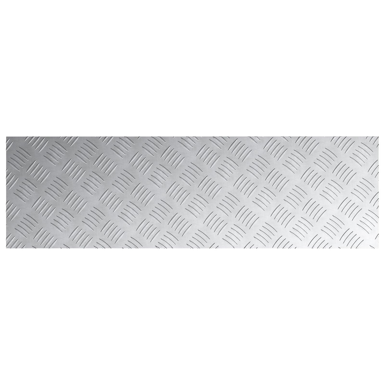 Aluminium Checker Platen 2 Stuks Antislip 100X30 Cm 100 x 30 x 0.4 cm Rechthoekig