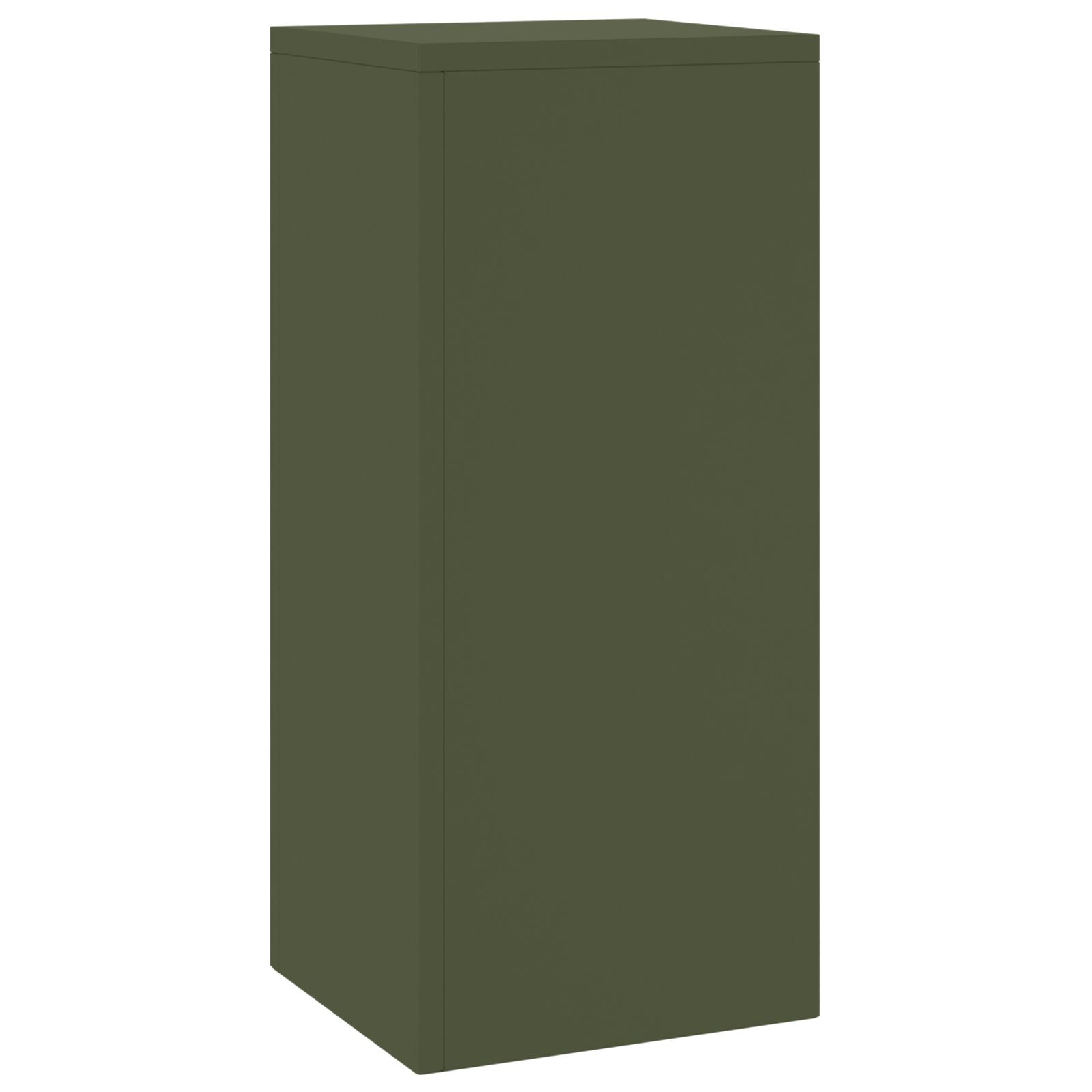 Buiten Plantenstandaarden Pillar 2 Stuks 24X24X55 Cm Staal Olijfgroen 2x (55 cm)