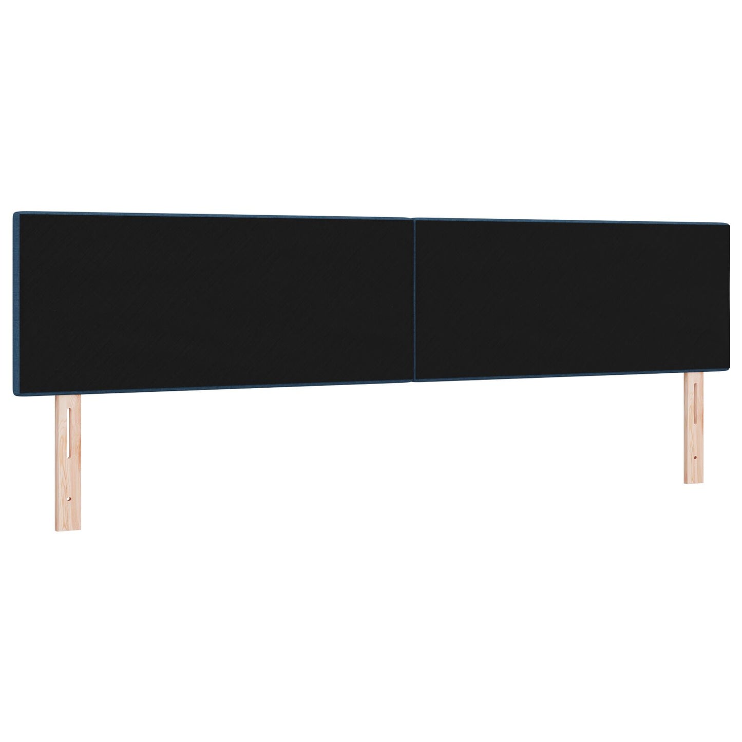Hoofdbord Met Knopen Tufted Stof Blauw 200 cm Lage hoofdbord