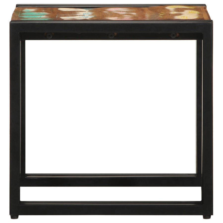 Salontafel Meerkleurig 40X50X38 Cm Massief Hout Gerecycled 90 x 50 x 38 cm Massief acaciahout