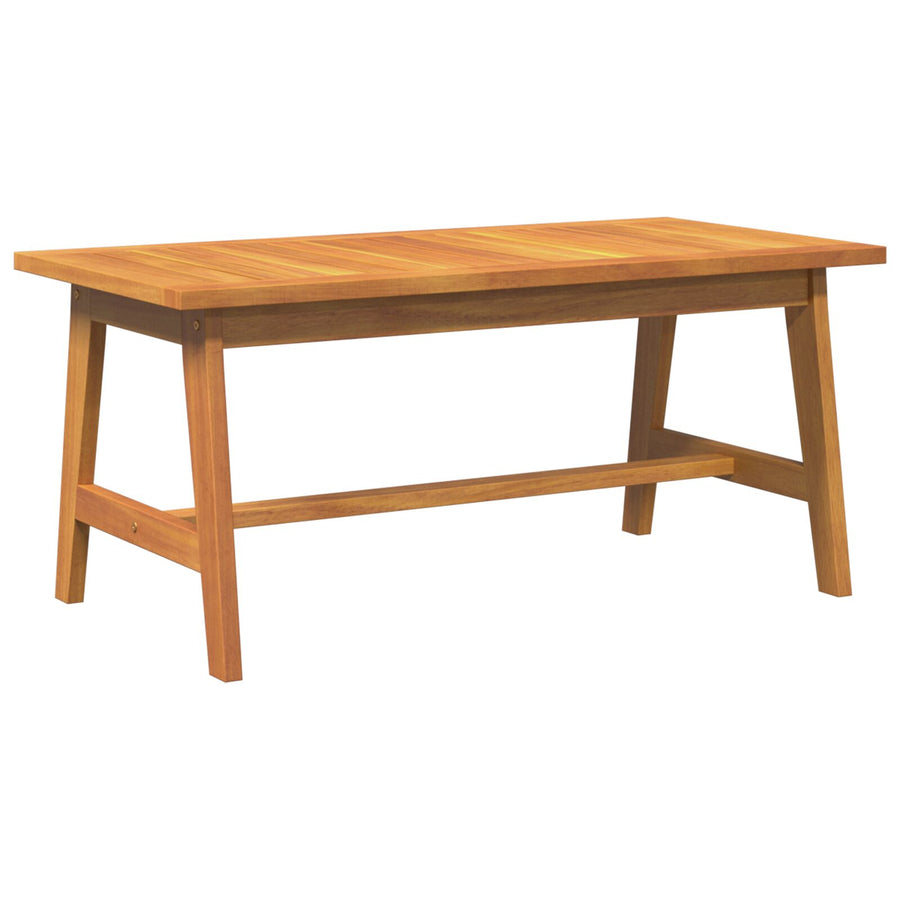 2 Delige Bistroset Met Kussens Massief Hout Acacia Crème wit Tafel + bank