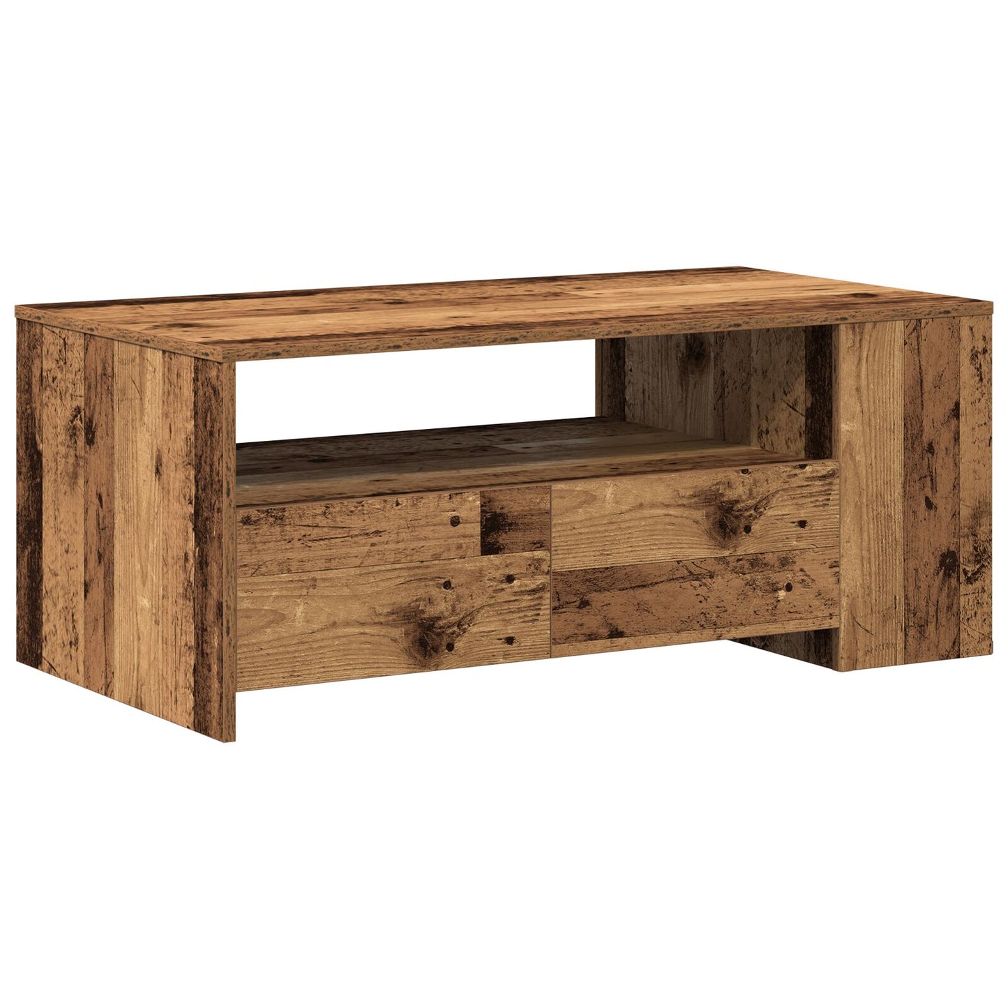Salontafel Oud Hout 102X55X43,5 Cm Engineered Wood