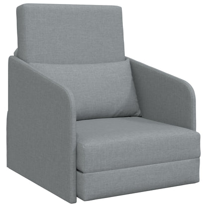Vloer Sofa Bed 2-In-1 65X80X83 Cm Stof Licht grijs