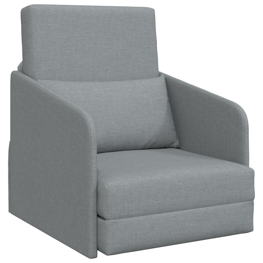 Vloer Sofa Bed 2-In-1 65X80X83 Cm Stof Licht grijs