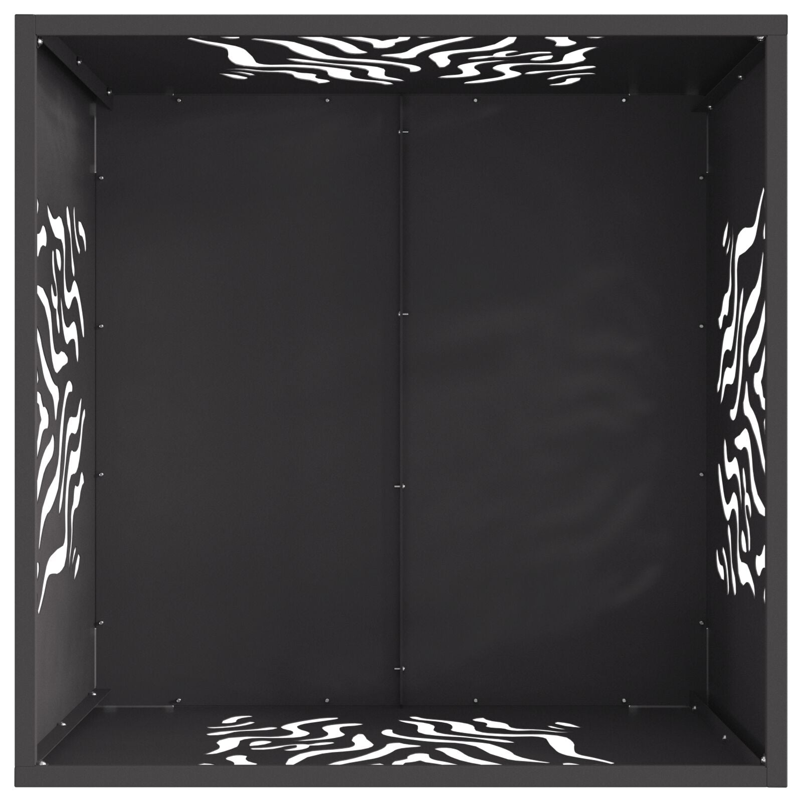 Vuurkorf Vierkant Zwart Staal Koudgewalst staal/Zwart 60 x 60 x 40 cm