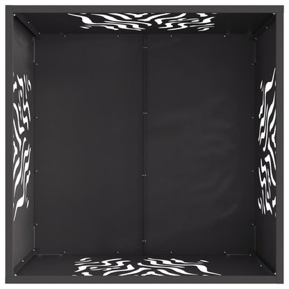 Vuurkorf Vierkant Zwart Staal Koudgewalst staal/Zwart 60 x 60 x 40 cm