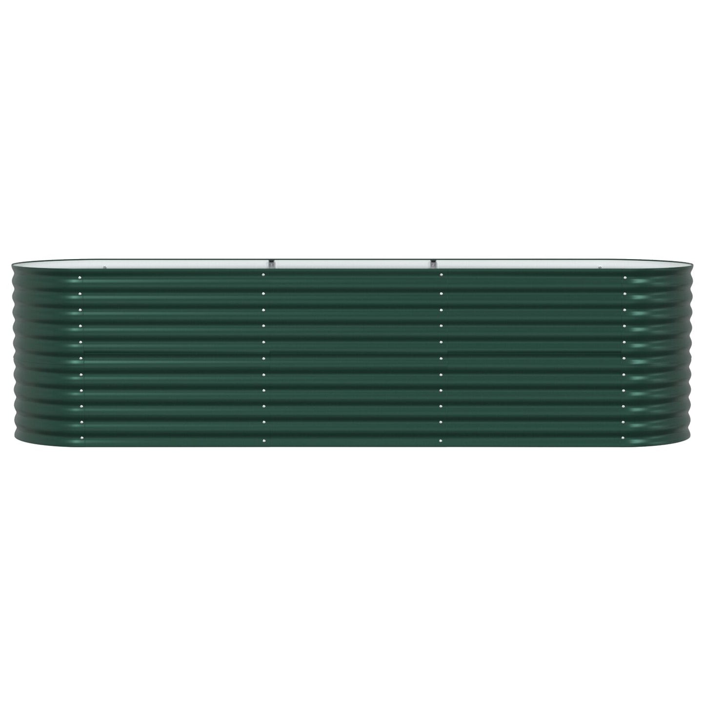 Tuinverhoging Bed Gegalvaniseerd Staal 320 x 80 x 81 cm Groen