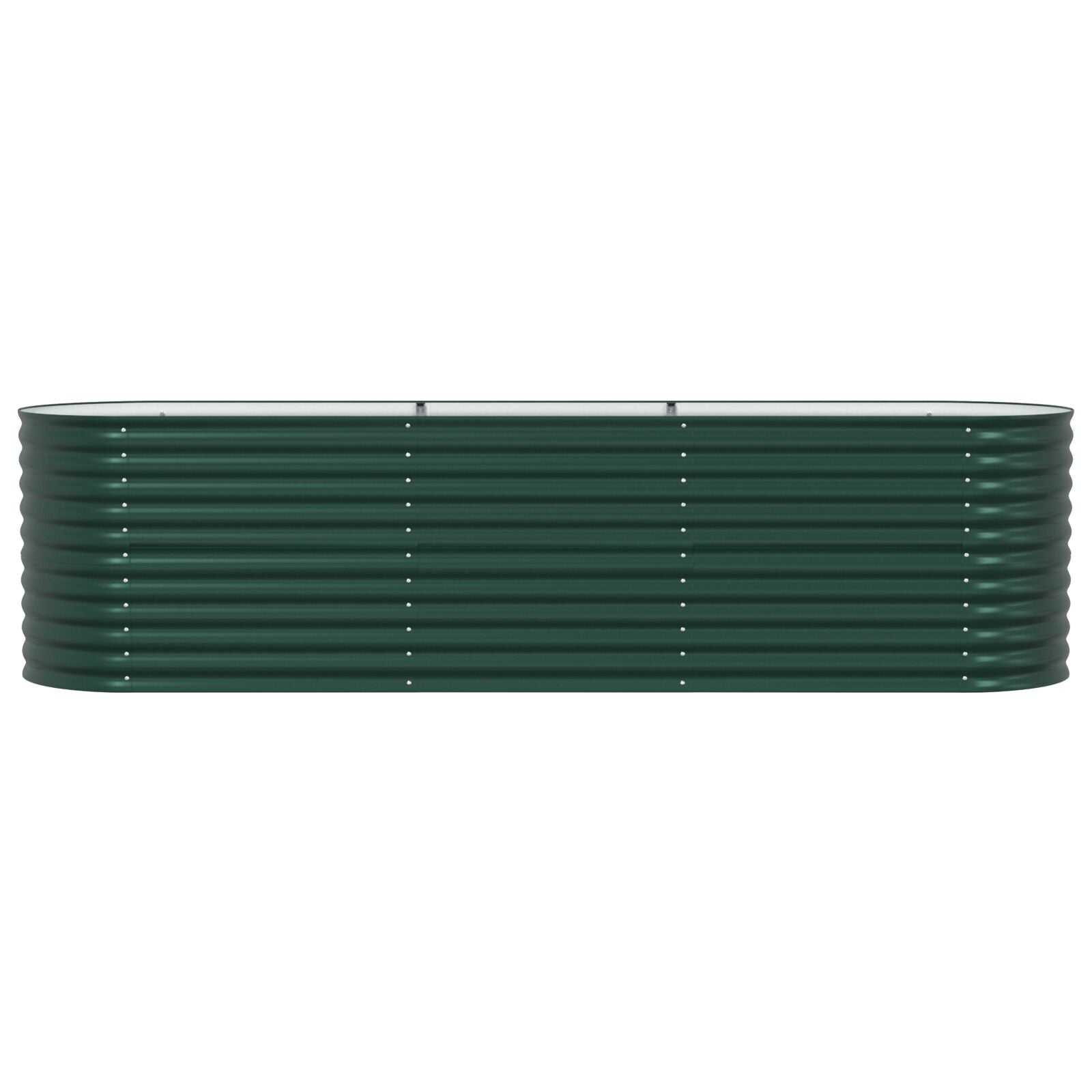 Tuinverhoging Bed Gegalvaniseerd Staal 320 x 80 x 81 cm Groen