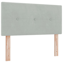 Hoofdbord Met Knopen Lichtgrijs Velvet Licht grijs 100 cm Laag hoofdbord