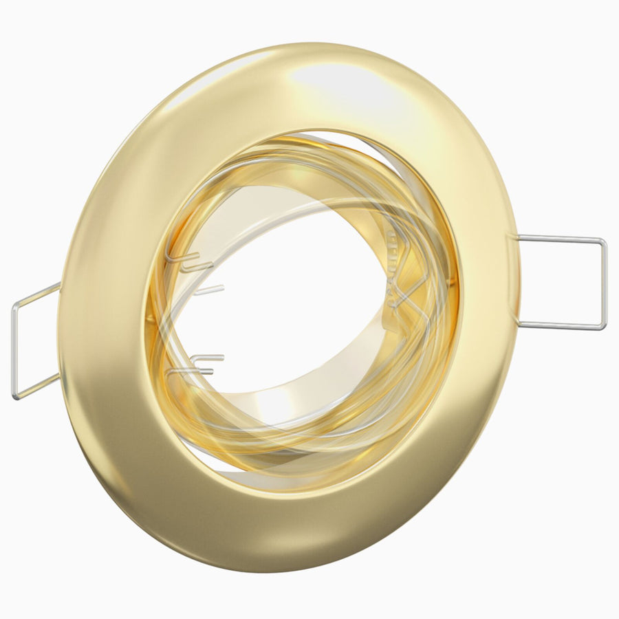 Ingebouwde Spots 24 Stuks Ronde Gu10 Ø90 Mm Staal Goud