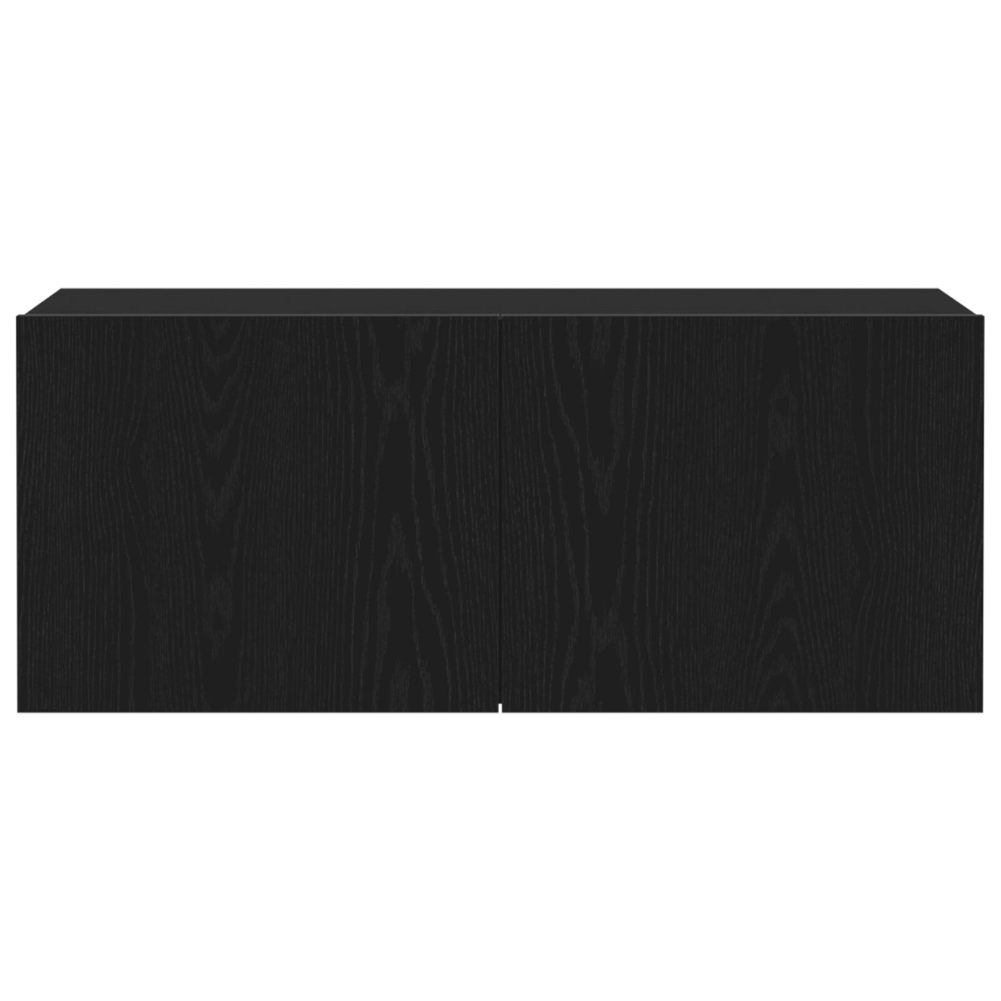 Tv Wandkast 100X30X41 Cm Gelaagd Hout 100 cm Zwart Eiken