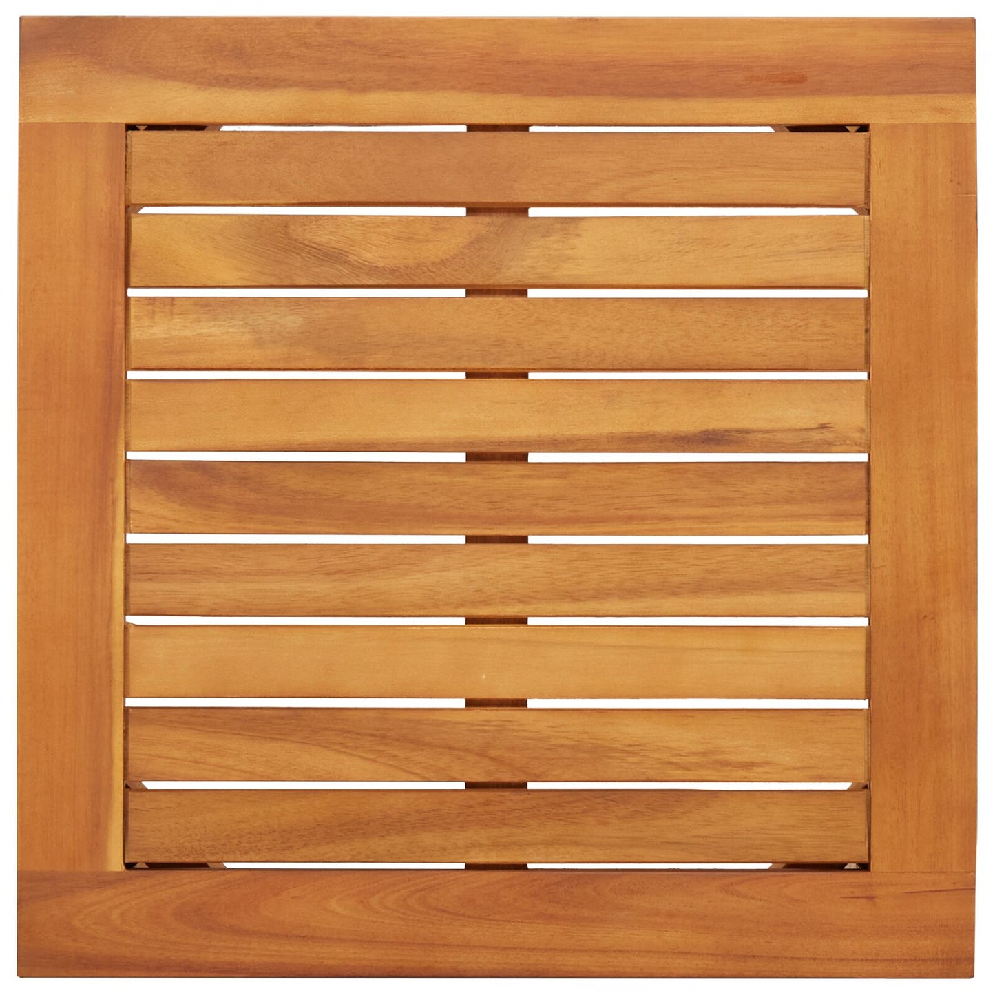 3-Delige Tuin Bistro Set Met Kussens Van Massief Acaciahout Anthraciet Tafel + 2 stoelen