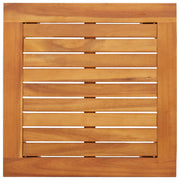 Tuinbankenset massief acaciahout antraciet 2 stoelen bijzettafel