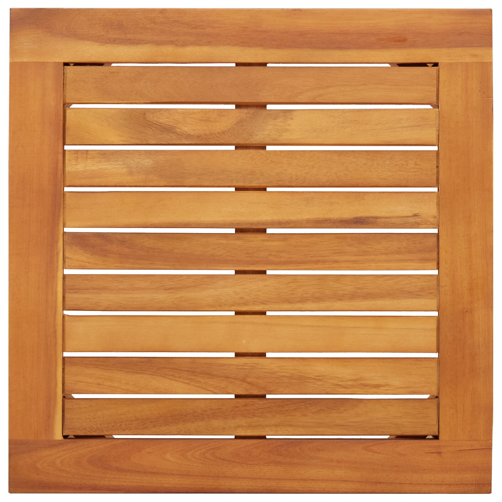 3-Delige Tuin Bistro Set Met Kussens Van Massief Acaciahout Anthraciet Tafel + 2 stoelen