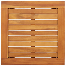3-Delige Tuin Bistro Set Met Kussens Van Massief Acaciahout Anthraciet Tafel + 2 stoelen