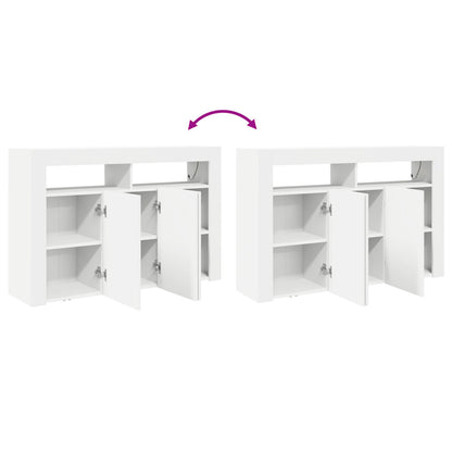 Te Dressoir Samengesteld Hout 116 X 30 X 75 Cm Modern Wit