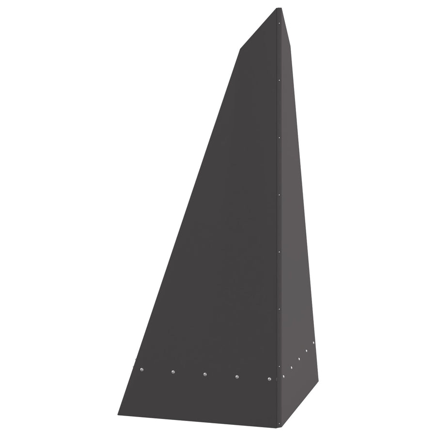 Vuurplaats Piramide 58X36X100 Cm Weervast Staal Koudgewalst staal/Zwart