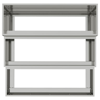 Tuint Planter 3-Laags 90 x 90 x 35 cm Gegalvaniseerd staal