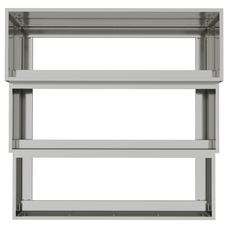 Tuint Planter 3-Laags 90 x 90 x 35 cm Gegalvaniseerd staal